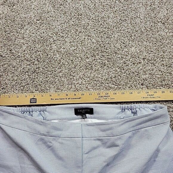 Talbots Pants Womens 18W Blue Straight Stretch Waist Lined Ankle Read* - Picture 2 of 7